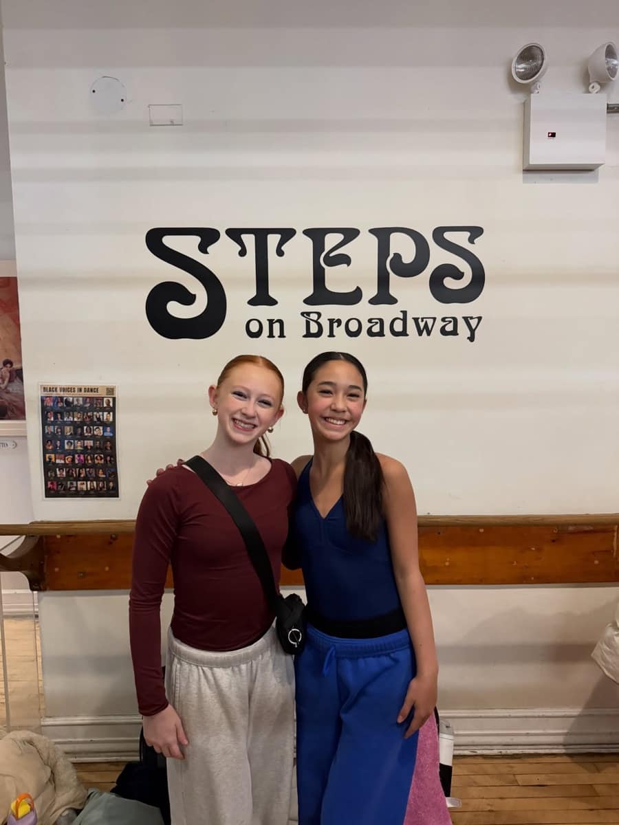 Two Encore dancers at Steps on Broadway during a New York trip